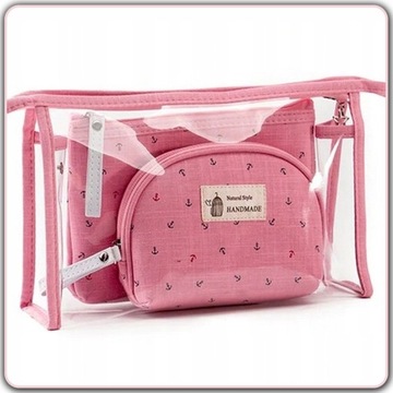 Прозрачный набор-органайзер для косметички ДЛЯ ПРАЗДНИКА С БАГАЖОМ В САМОЛЕТЕ