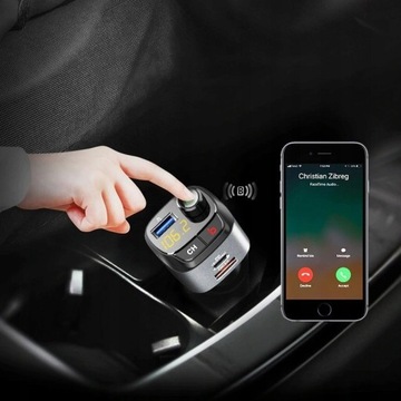 FM-передатчик FEEGAR Q100 Pro, комплект громкой связи