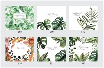 Коробка для принтов с холщовой обложкой с растительными мотивами, 15х23