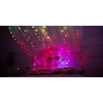 Умные елочные светильники Twinkly 400 RGB+W 32м