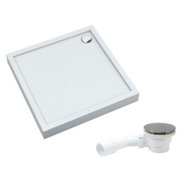 Polski brodzik akrylowy 90x90x12cm na podstawie