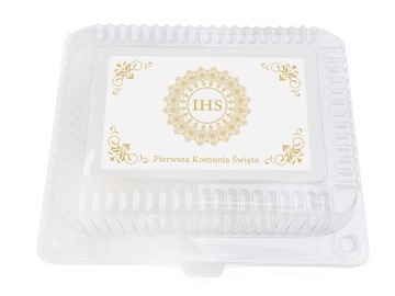 Pudełko na ciasto pudełka komunijne podziękowanie komunia pojemnik 10 szt