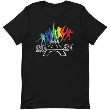 Koszulki Igrzyska Olimpijskie Paryż 2024, Odzież Igrzysk Olimpijskich, Koszulka unisex, 5XL