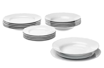 Serwis IKEA UPPLAGA Serwis, 18 szt., biały