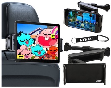 UCHWYT SAMOCHODOWY NA TABLET TELEFON ZAGŁÓWEK