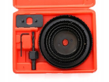 Коронки по дереву, набор из 8 шт. 64-127мм.