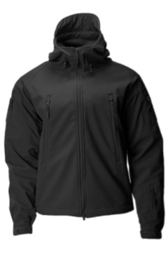Куртка Softshell в стиле милитари TEXAR Falcon, черная, M