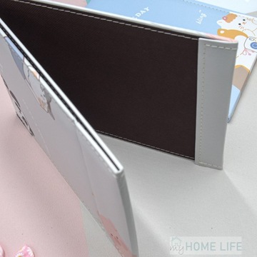 Большое складное дорожное зеркало из ПУ каваи