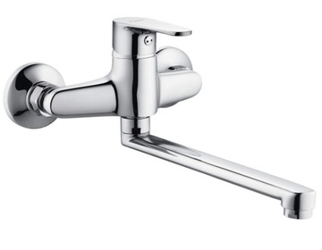 Bateria umywalkowa DEANTE CHABER ścienna, chrom BGC 050M