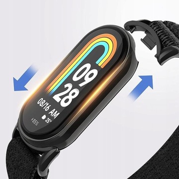 PASEK OPASKA NYLON DO SMARTBAND XIAOMI MI BAND 8/9 CZARNA i INNE