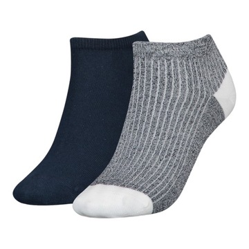 TOMMY HILFIGER SKARPETY SKARPETKI STOPKI 2P GRANAT r.35-38