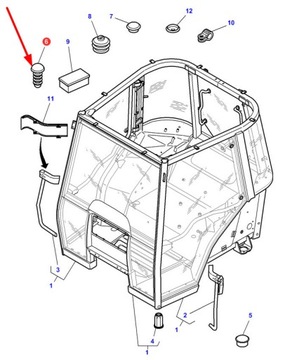 4275043M1 Колпачок пластиковый