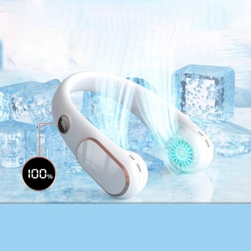 МИНИ-ВЕНТИЛЯТОР ПОРТАТИВНЫЙ ВЕНТИЛЯТОР USB ПОДВЕСНЫЕ НАУШНИКИ БЕЗ ЛИСТЕЙ МОЩНЫЕ