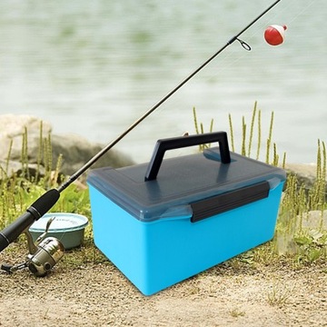 Коробка для приманок Коробка для хранения снаряжения для пресноводной и морской воды Синие приманки