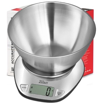 ЭЛЕКТРОННЫЕ ТОЧНЫЕ КУХОННЫЕ ВЕСЫ НА 5 КГ, ЧАША 2 Л