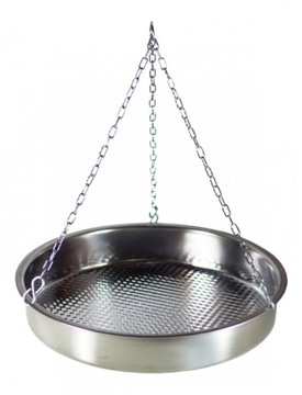 PATELNIA STAL NIERDZEWNA PŁYTA WOK RUSZT GRILL NA OGNISKO ŁAŃCUSZEK 42 cm