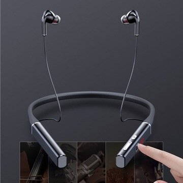 БЕСПРОВОДНЫЕ НАУШНИКИ-ВКЛАДЫШИ ДЛЯ БЕГА С СЛОТОМ MICROSD SPORTS МОЩНЫЕ