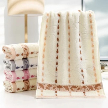 Super Absorbent Soft Washcloth the Bath Pure Cotton Siege Back Word