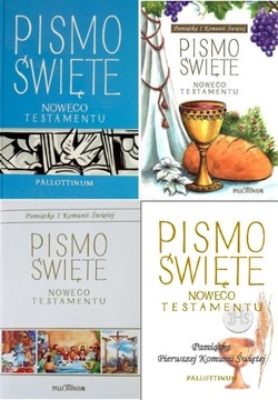 Pismo Święte Nowego Testamentu Pamiątka I Komunii Świętej Tysiąclatka wybór