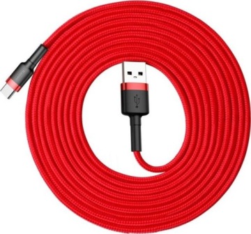 Kabel USB Baseus USB-A - USB-C 3 m Czerwony (CATKLF-U09)