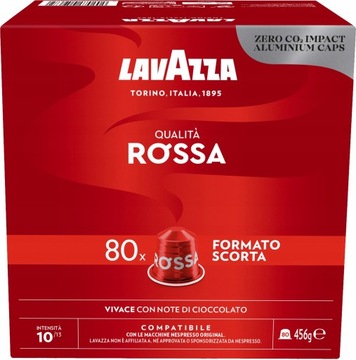 NESPRESSO LAVAZZA Qualita ROSSA капсулы 80 шт.