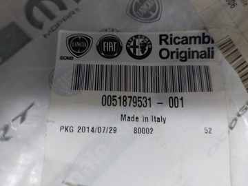 FIAT BRAVO 07-14 1.6 JTD PŘÍVOD WAZ TRUBKA CHLADIČŮ HORNÍ ORIG. 51879531