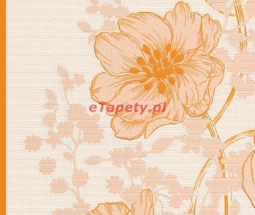 Tapeta Winylowa flizelinie Rasch pomarancy 432077