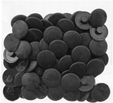 100 ШТ. - ПРЕССОВАННАЯ ЗАГЛУШКА ДЛЯ КОНФИРМАТОВ, ЧЕРНАЯ