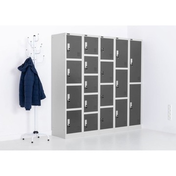 ШКАФНИК ДЛЯ СОЦИАЛЬНОЙ ОДЕЖДЫ, МЕТАЛЛ, С ЗАМКОМ