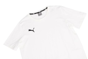 PUMA Мужская футболка хлопок T-SHIRT БЕЛЫЙ teamGOAL R.L