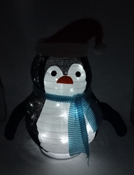 Świąteczna dekoracja led pingwinek 60 cm