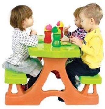 DOMEK OGRODOWY ZJEŻDŻALNIA STOLIK DUŻY PLAC ZABAW 3w1 Mochtoys polski