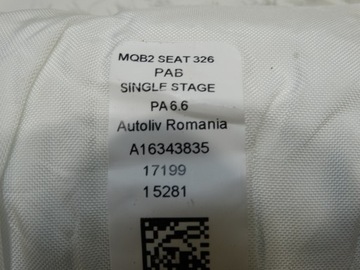PODUSZKA PASAŻERA SEAT ATECA 575880204D