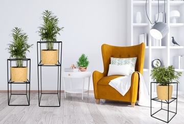 ПОДСТАВКА ДЛЯ ЦВЕТОВ ПОЛКИ ДЛЯ ЦВЕТОВ МЕТАЛЛ LOFT черный 80