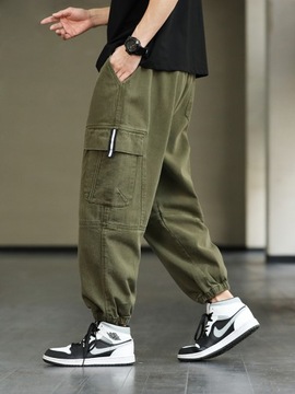 2023 New Men's Joggers Baggy Cargo Pants Streetwea