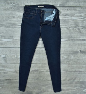 Damskie Spodnie Jeansy Levis 721 High Rise Skinny W30 L32