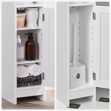 УЗКИЙ ШКАФ ДЛЯ ВАННОЙ С 5 ПОЛКАМИ