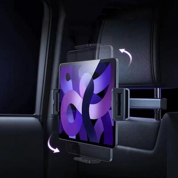 Держатель для телефона в подголовнике автомобиля, зажимы сзади