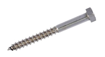 WKRĘT ŚRUBA DIN 571 INOX A2 ŁEB 6-KĄTNY 7X90
