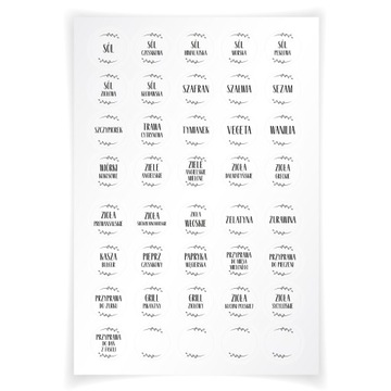 Наклейки-этикетки для контейнеров, специй и баночек