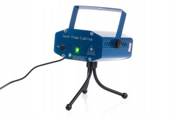 ЛАЗЕРНЫЙ РОЖДЕСТВЕНСКИЙ ЛАЗЕРНЫЙ ПРОЕКТОР + 3D ШТАТИВ со ЗВУКОВЫМ ДАТЧИКОМ мини