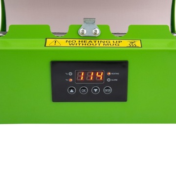 Простой термопресс для кружек - зеленый