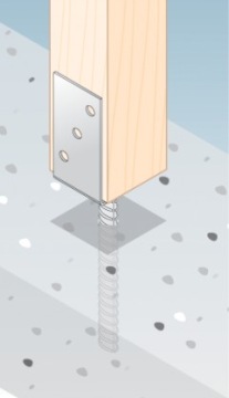 ПС120У КОЛОНННОЕ ОСНОВАНИЕ ДЛЯ СТРОИТЕЛЬСТВА, АНКЕР 120 мм