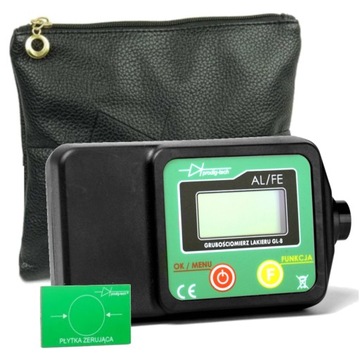 Miernik grubości lakieru GL-8 wbudowana sonda tester stal ocynk aluminium