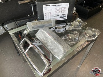 NAKŁADKI OCHRONNE, CHROM, NISSAN NAVARA, ZESTAW!