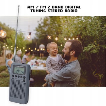 Мини-портативное двухдиапазонное цифровое радио AM/FM