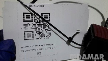 09174377 SVAZEK DVEŘE PRAVÝ ZADNÍ OPEL ASTRA G HB