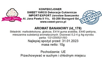 id_178 ТОРТ СО ВКУСОМ БАНАНА 10г БАНАНОВЫЙ