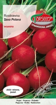 RZODKIEWKA SAXA POLANA OKRĄGŁA CZERWONA WCZESNA NASIONA TORSEED 10G