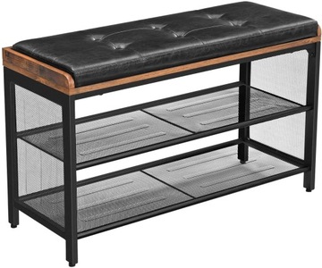 Галошница BENCH, обитая, металл, рустик, лофт